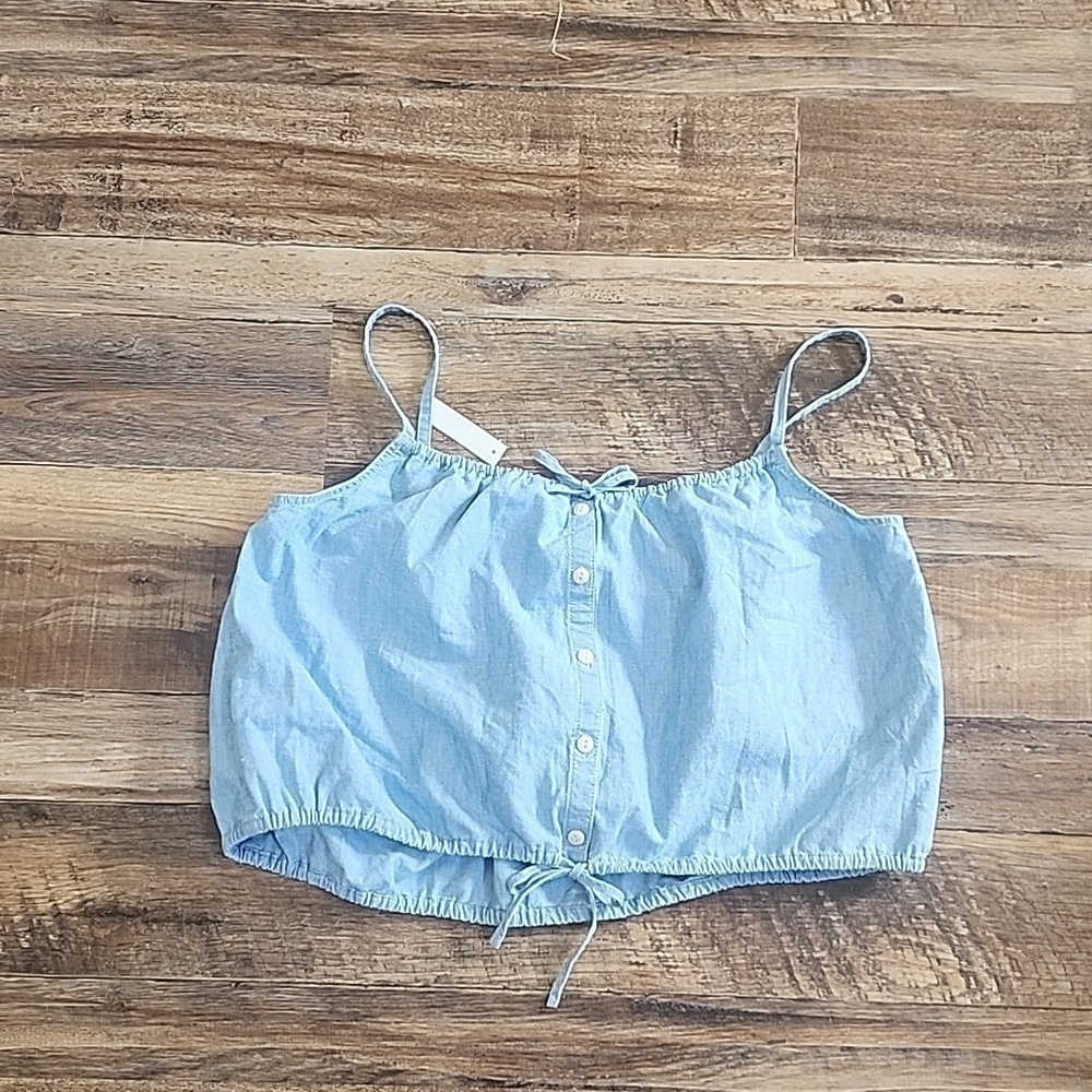 NWT Madewell Chambray Meriden Top Sz  Small - Picture 8 of 8